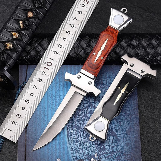 Folding knives, high hardness, sharp knives, self-defense, cold weapons, outdoor portable fruit knives, and wilderness survival knives