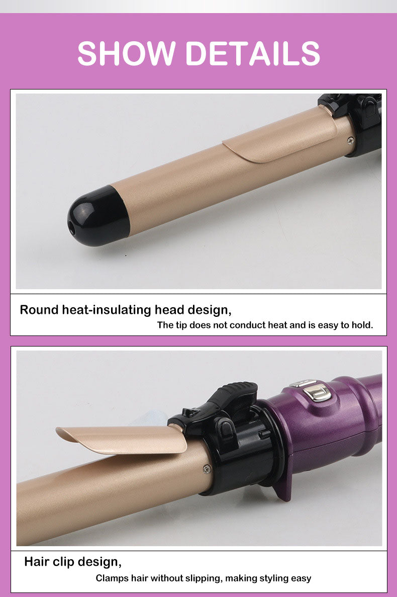 Fully automatic rotating electric curling iron, automatic hair curling iron, does not hurt your hair and creates big wavy hair  mom's gift