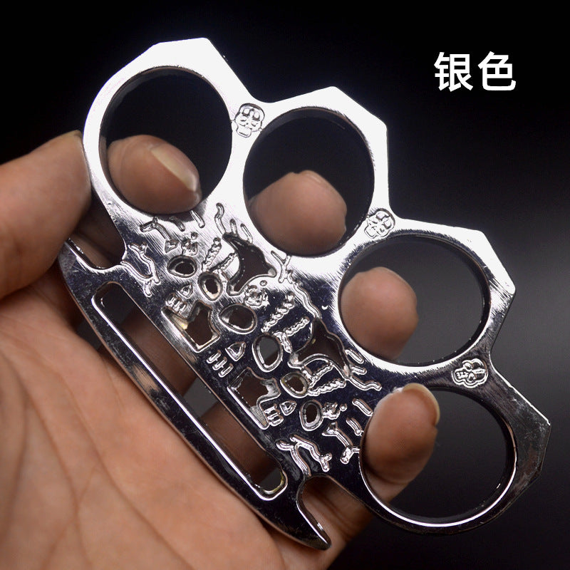 Cross-border skulls, three ghost fingers, tiger hand buckles, fist gloves, fist rings, self-defense, four-finger fist buckles, rings, finger rings