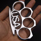 Cross-border model USA finger tiger fist buckle four finger martial arts fist ring hand buckle with the car defense equipment finger ring knuckle ring buckle