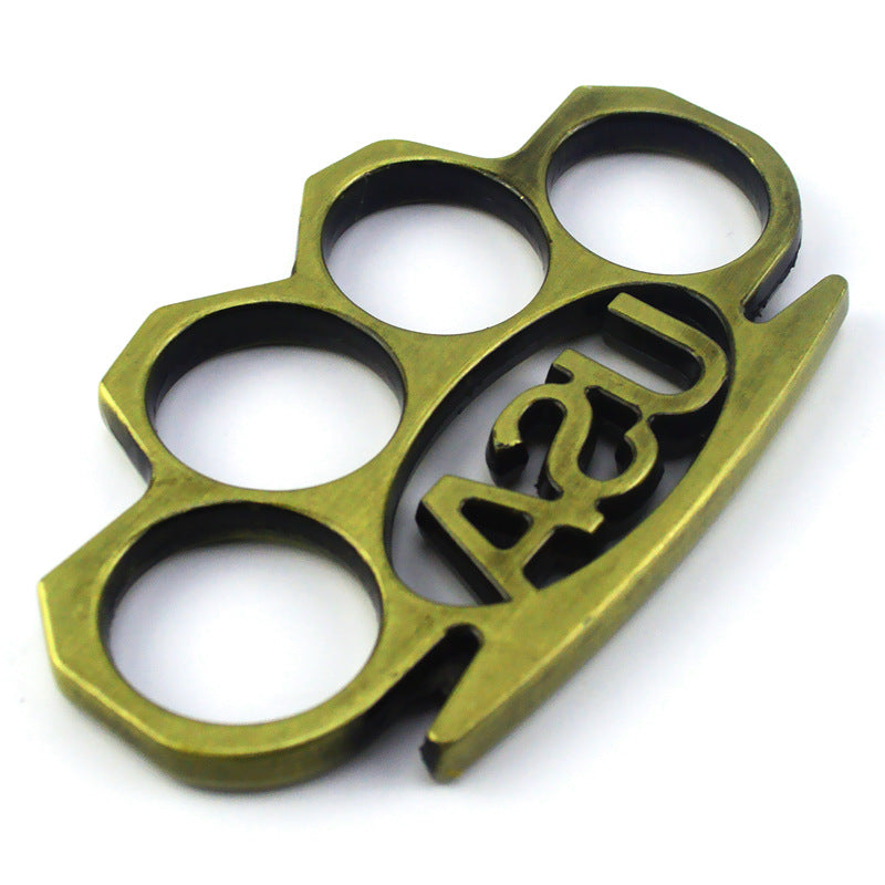 Cross-border model USA finger tiger fist buckle four finger martial arts fist ring hand buckle with the car defense equipment finger ring knuckle ring buckle