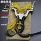 High-strength alloy Wolverine slingshot 3-strand bead rubber band set Copper ring titanium gray antlers wolf slingshot