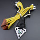 Three-card rubber band with compass golden monkey powerful metal slingshot high-strength alloy mad monkey slingshot lifesaving equipment