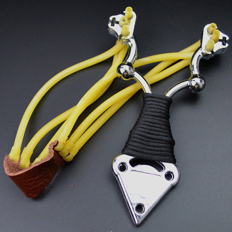 Three-card rubber band with compass golden monkey powerful metal slingshot high-strength alloy mad monkey slingshot lifesaving equipment