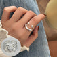 ins Artistic Temperament Pearl Ring Female Vintage S925 Silver fashion