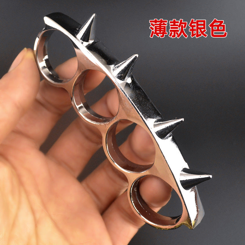 Pointed four-finger fist ring four-finger fist buckle, ring boxing gloves with car life-saving equipment finger tiger