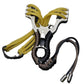 High-strength alloy Wolverine slingshot 3-strand bead rubber band set Copper ring titanium gray antlers wolf slingshot