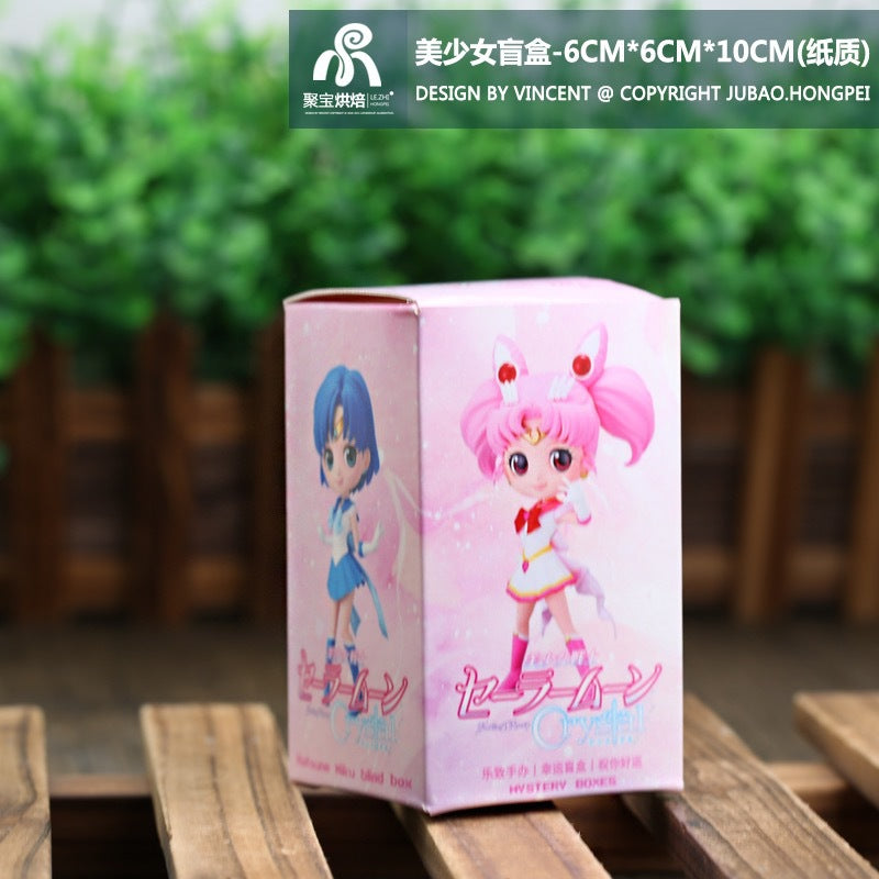 丨Internet celebrity Genshin One Piece Melody figure series surprise blind box stationery toy empty box gift box wholesale