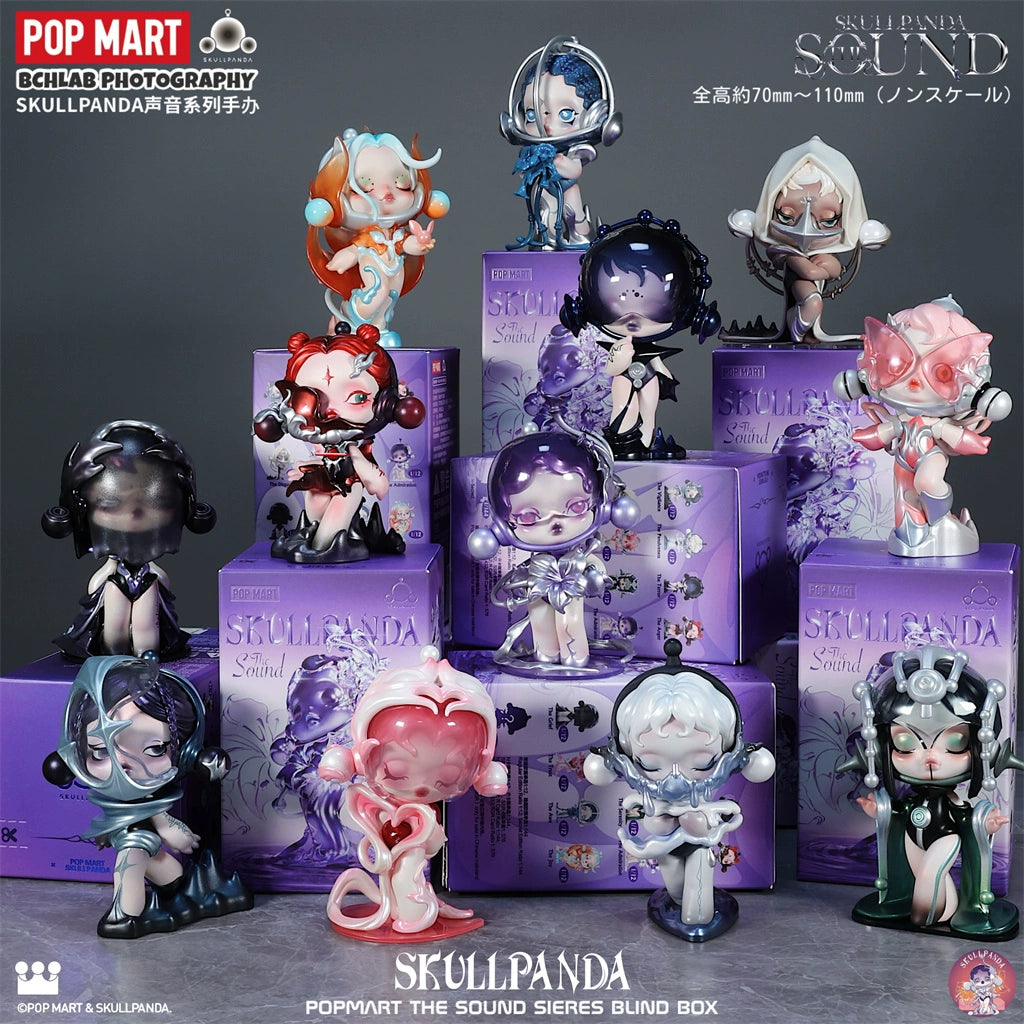 POP MART Bubble Mart SKULLPANDA Sound Series Blind Box Figure SP Car Ornament Girl Gift