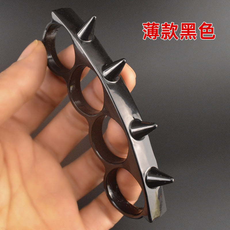 Pointed four-finger fist ring four-finger fist buckle, ring boxing gloves with car life-saving equipment finger tiger