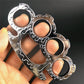 Vulcan Flame Hand Clasp Fist Ring with Car Defense Equipment Four-Finger Martial Arts Fist Clasp Finger Tiger Ring Knuckle Ring Finger Ring Finger Ring