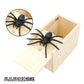 Spider scared, wooden box, novelty, spoof, creative, tricky toy, bug, spider, whole person, cross-border wholesale