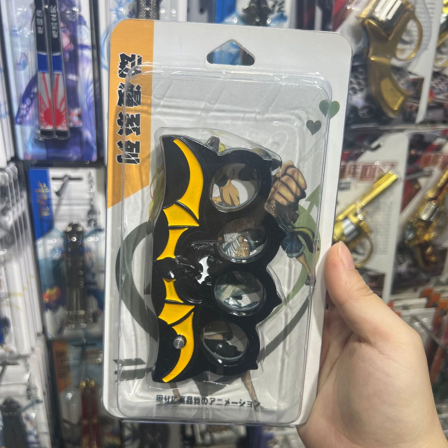 丨Anime brass knuckles, One Piece/Captain America/Batman/Iron Man brass knuckles, toy models cannot be sharpened