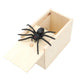 Spider scared, wooden box, novelty, spoof, creative, tricky toy, bug, spider, whole person, cross-border wholesale