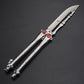 Skull Butterfly Knife Integrated Titanium Handle Folding Fancy Hand Knife Training Knife Outdoor Butterfly Practice Knife Does Not Edge