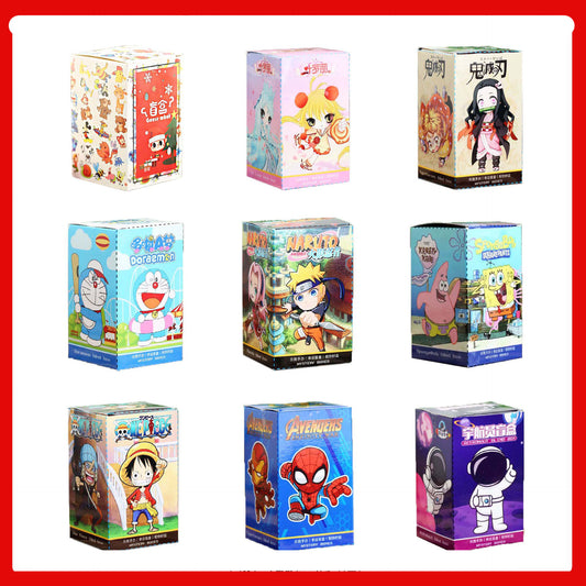 丨Internet celebrity Genshin One Piece Melody figure series surprise blind box stationery toy empty box gift box wholesale