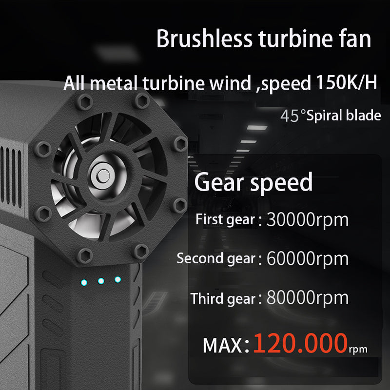 Violent fan, handheld turbo fan, high-power hair dryer, high-power vacuum cleaner