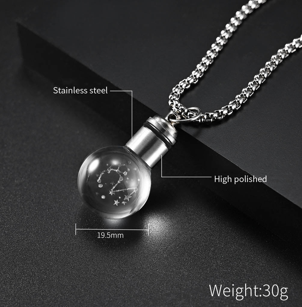 Glowing Luminous Constellations Bulb Pendant Necklaces