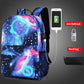 Cool Luminous Anti-theft with USB Charging School Bag