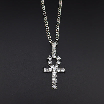 Cross Diamond Necklace Hip Hop Necklace