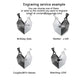 2 Pcs New Creative Wish Stone Magnet Necklaces For BFFs Couples