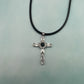 Fashion Cross Father Pray Projection Crystal Necklace