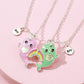 Cute Cat/Unicorn/Whale/Hot Dog/hamburger fries Magnet Attraction Necklace - BFF-GIFTS