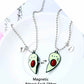 Avocado distance Magnetic Couple BFF Necklace