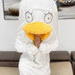 Internet celebrity duckling one-piece pajamas winter funny big white duck pajamas