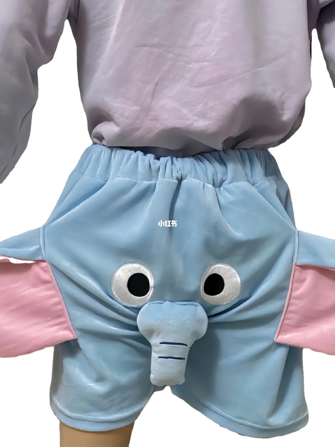 Elephant shorts Elephant couple shorts Dumbo shorts with ringing nose Funny pajamas