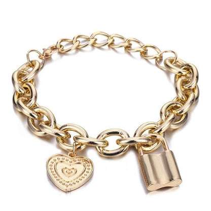 Punk Love Heart Bracelets