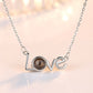 100 languages I love you Projection Necklace