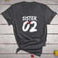 Number 01 02 Print Best Friend T-shirt