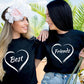 BFF Matching T-shirt Best Friend Printe