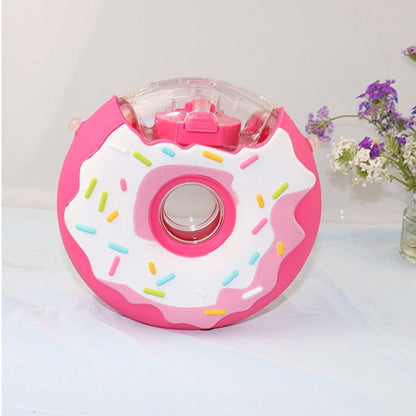 Donut kettle children's straw bottle