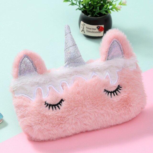 Plush pencil case