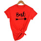 1pcs Best Friends Arrow T Shirt