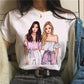 Women Best Friends Girl T-Shirt Girl Summer Casual Tops