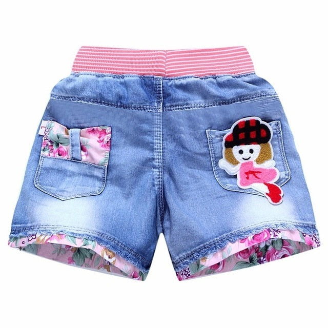 New Summer Kids Fashion Girl Short Princess Jeans