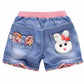 New Summer Kids Fashion Girl Short Princess Jeans