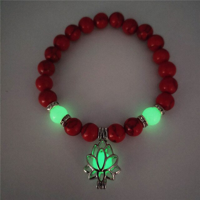 Luminous Pentagram Natural Volcanic Stone Bracelets