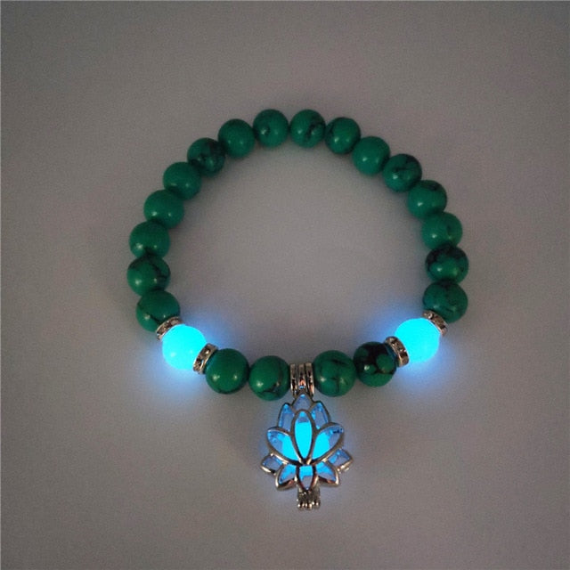 Luminous Pentagram Natural Volcanic Stone Bracelets