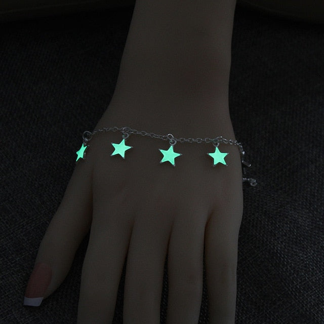 Luminous Pentagram Natural Volcanic Stone Bracelets