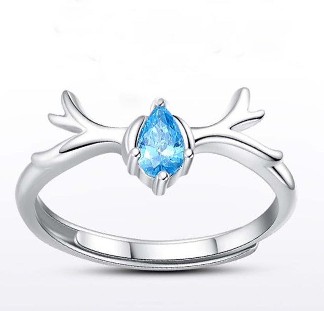 Fashion Creative Elk Deer Couples Ring