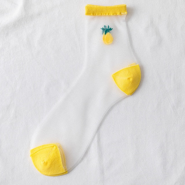 Creative Harajuku New Product Crystal Silk Tide Socks
