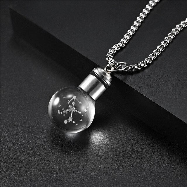 Glowing Luminous Constellations Bulb Pendant Necklaces