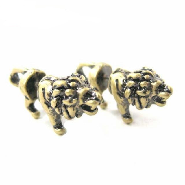 Cute Cat Giraffe Kangaroo Lion Animal Stud Earrings