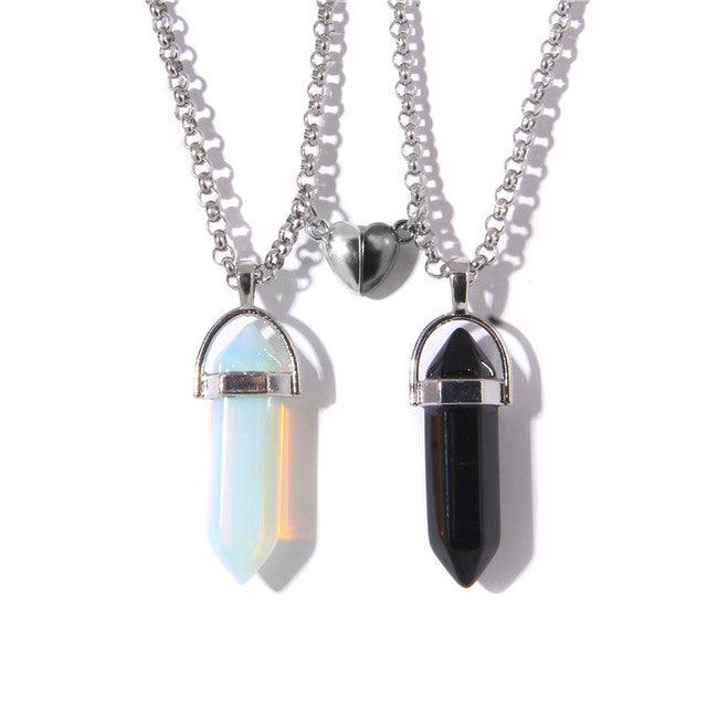 Pendulum Pendant Necklaces For Women Men Heart Distance Couple Necklace - BFF-GIFTS