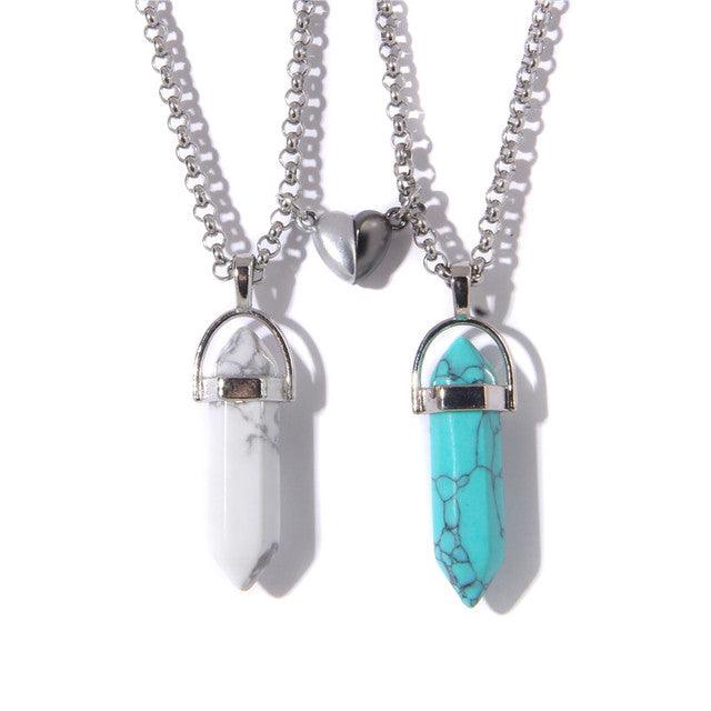 Pendulum Pendant Necklaces For Women Men Heart Distance Couple Necklace - BFF-GIFTS