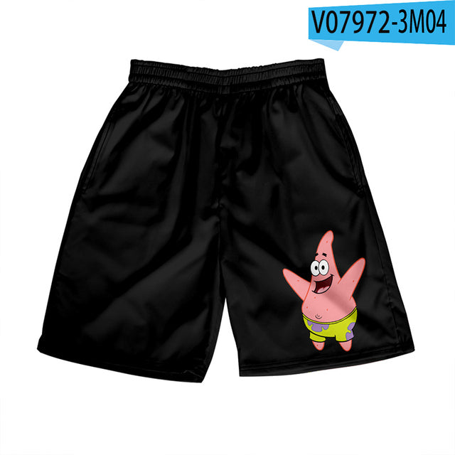 丨Patrick Spongebob Pants Loose Summer Casual Shorts 3D Printed Beach Shorts